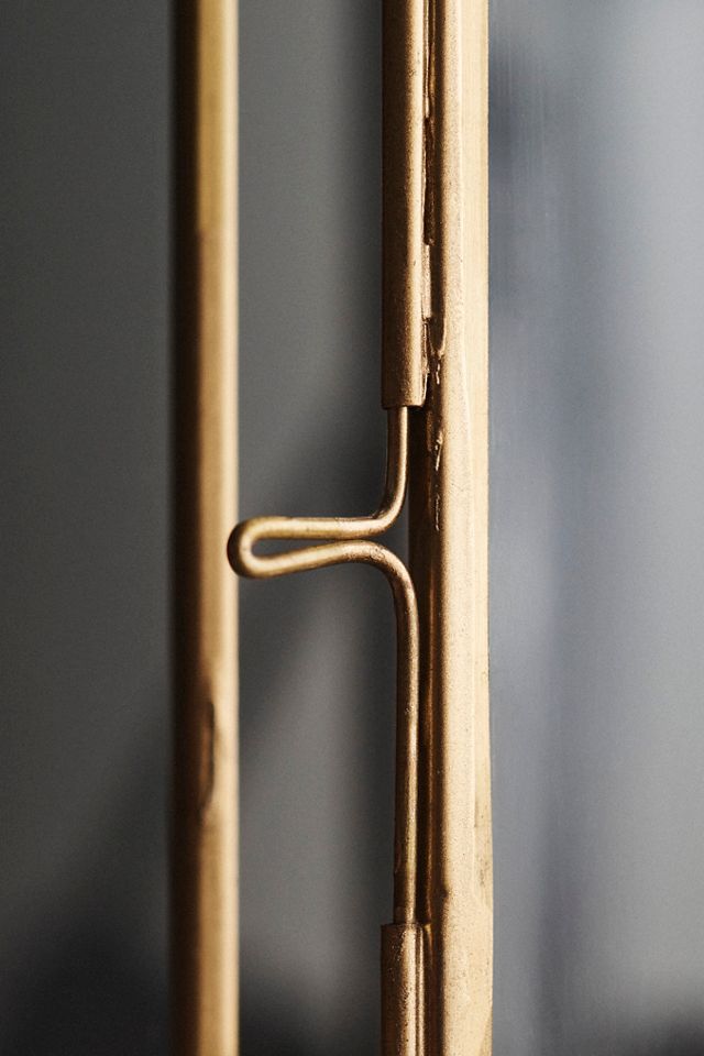 Slim Brass + Glass Lantern #8