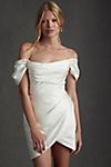 Watters Marlina Off-The-Shoulder Convertible Mini Wedding Dress #1