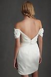 Watters Marlina Off-The-Shoulder Convertible Mini Wedding Dress #3