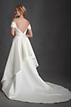 Watters Marlina Off-The-Shoulder Convertible Mini Wedding Dress #4