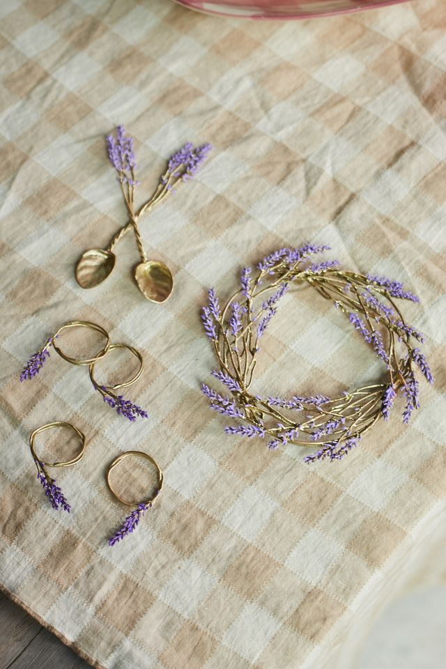 Lavender Pewter Trivet #3