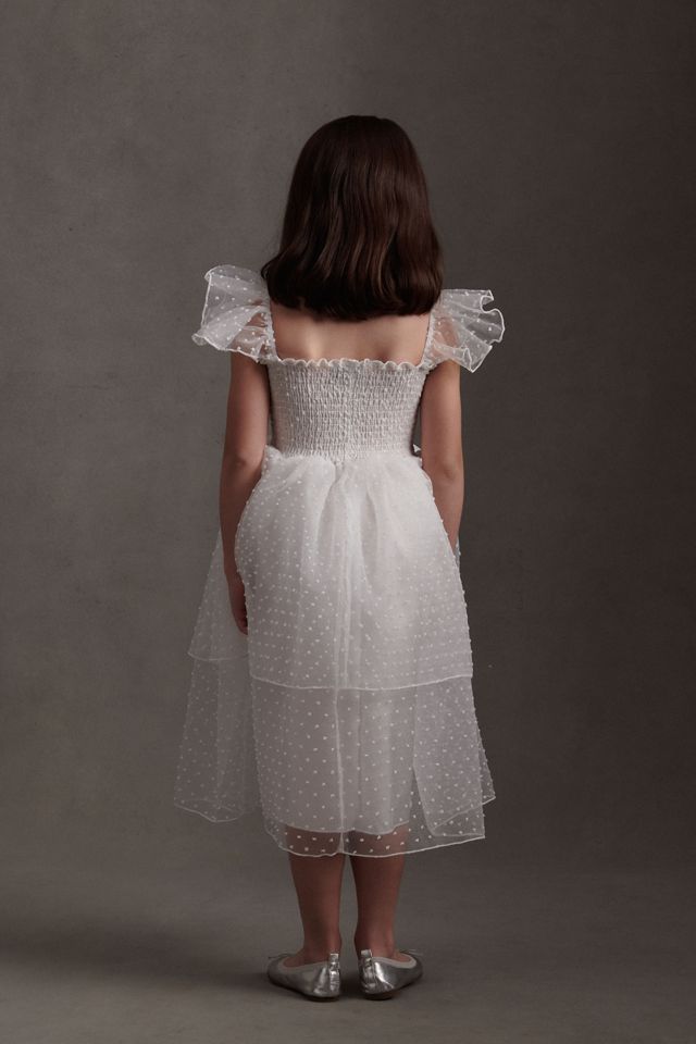 Delfi Collective Elsa Tiered Tulle Flower Girl Dress #1