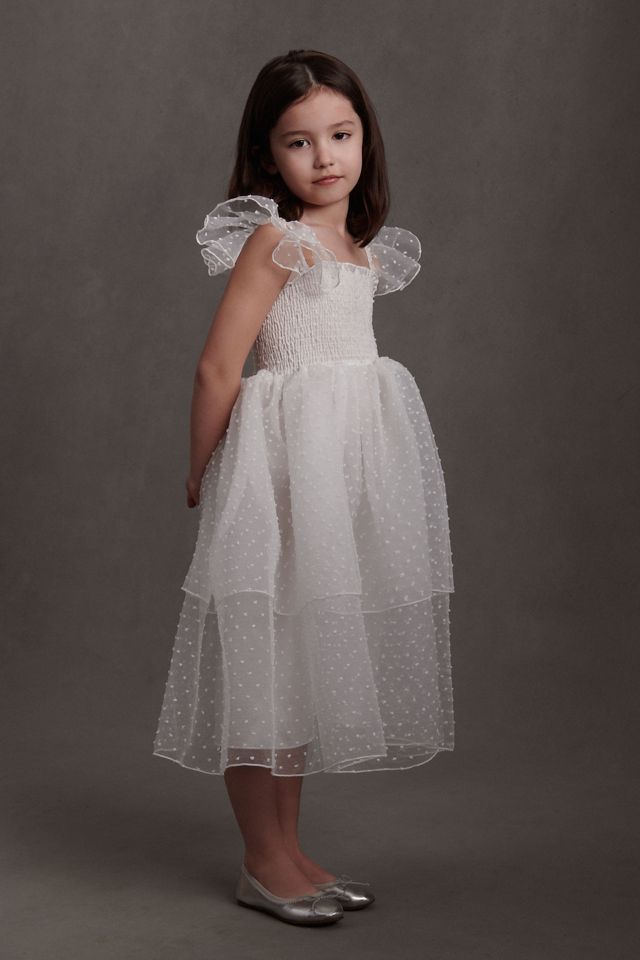 Delfi Collective Elsa Tiered Tulle Flower Girl Dress #2