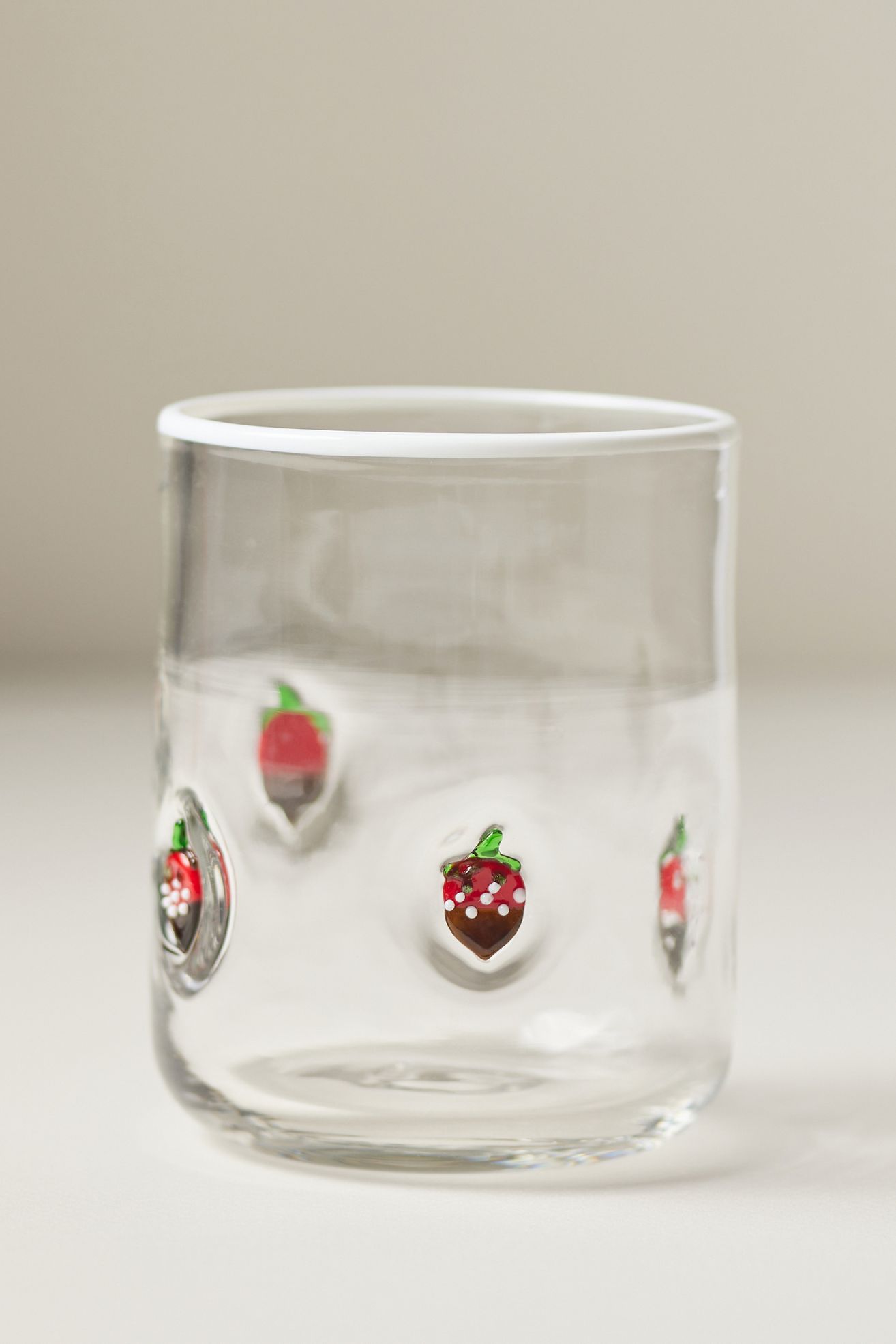 Icon Juice Glass - Chocolate Covered Strawberry, Standard, One Size