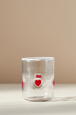 ANTHROPOLOGIE ICON JUICE GLASSES BY ANTHROPOLOGIE IN RED SIZE JUICE