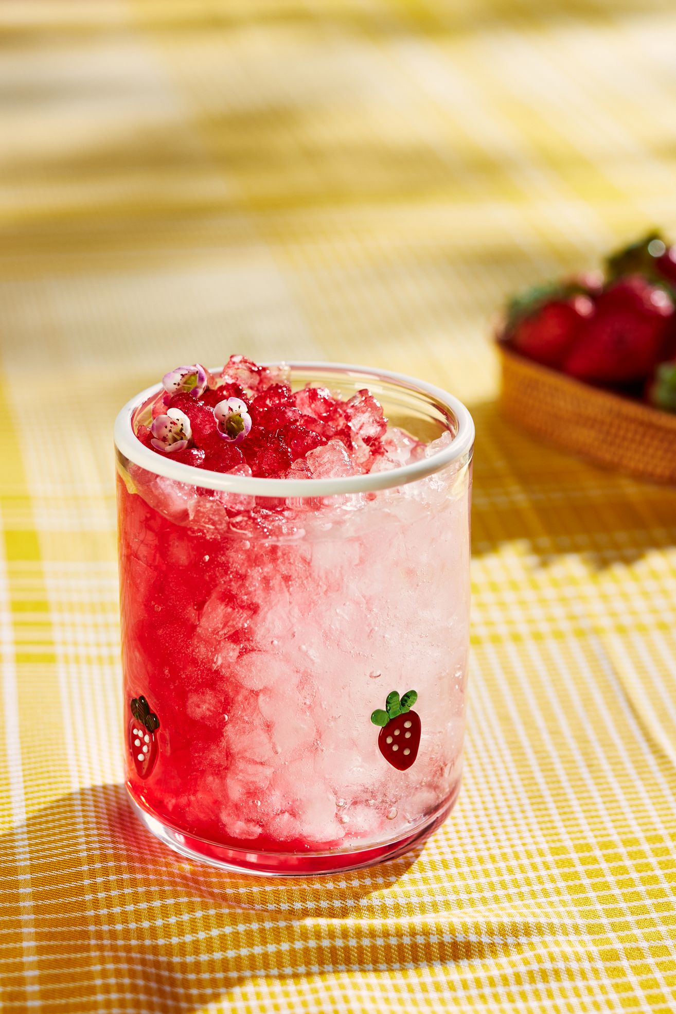 Icon Juice Glass - Strawberry, Standard, One Size