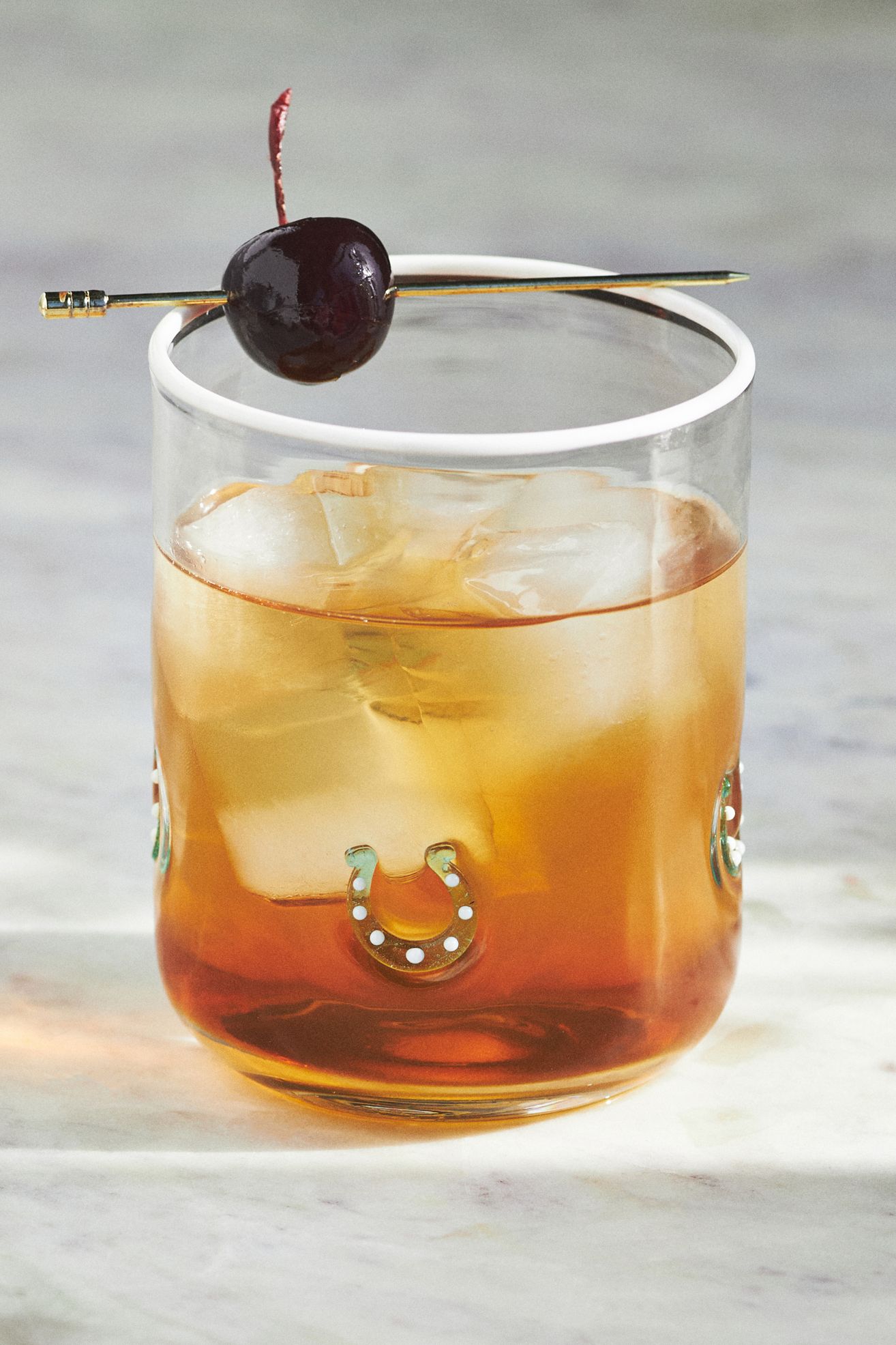 Icon Juice Glass - Horseshoe, Standard, One Size