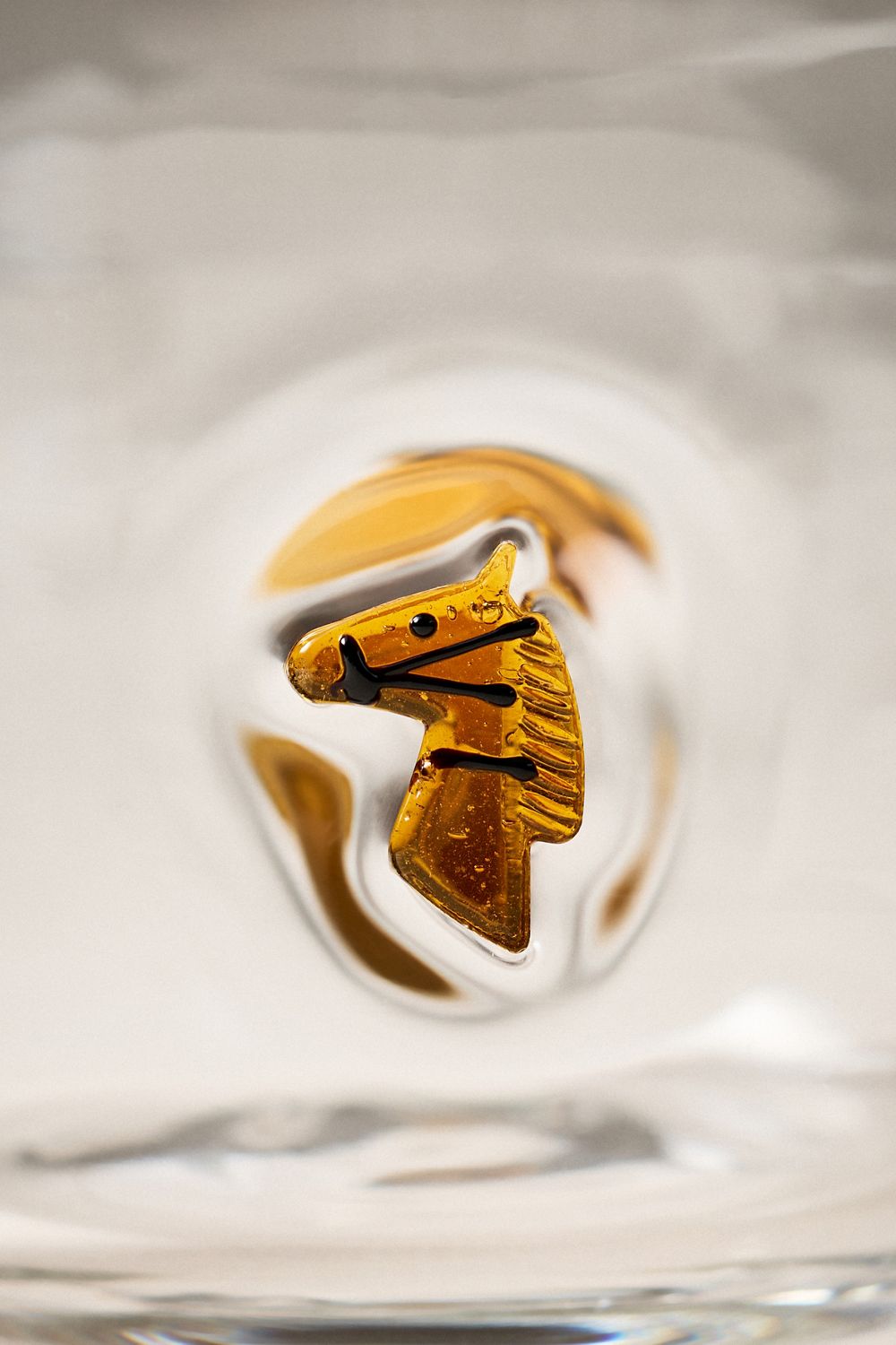 Icon Embellished Hand Blown Juice Glass, image 2 of 5
