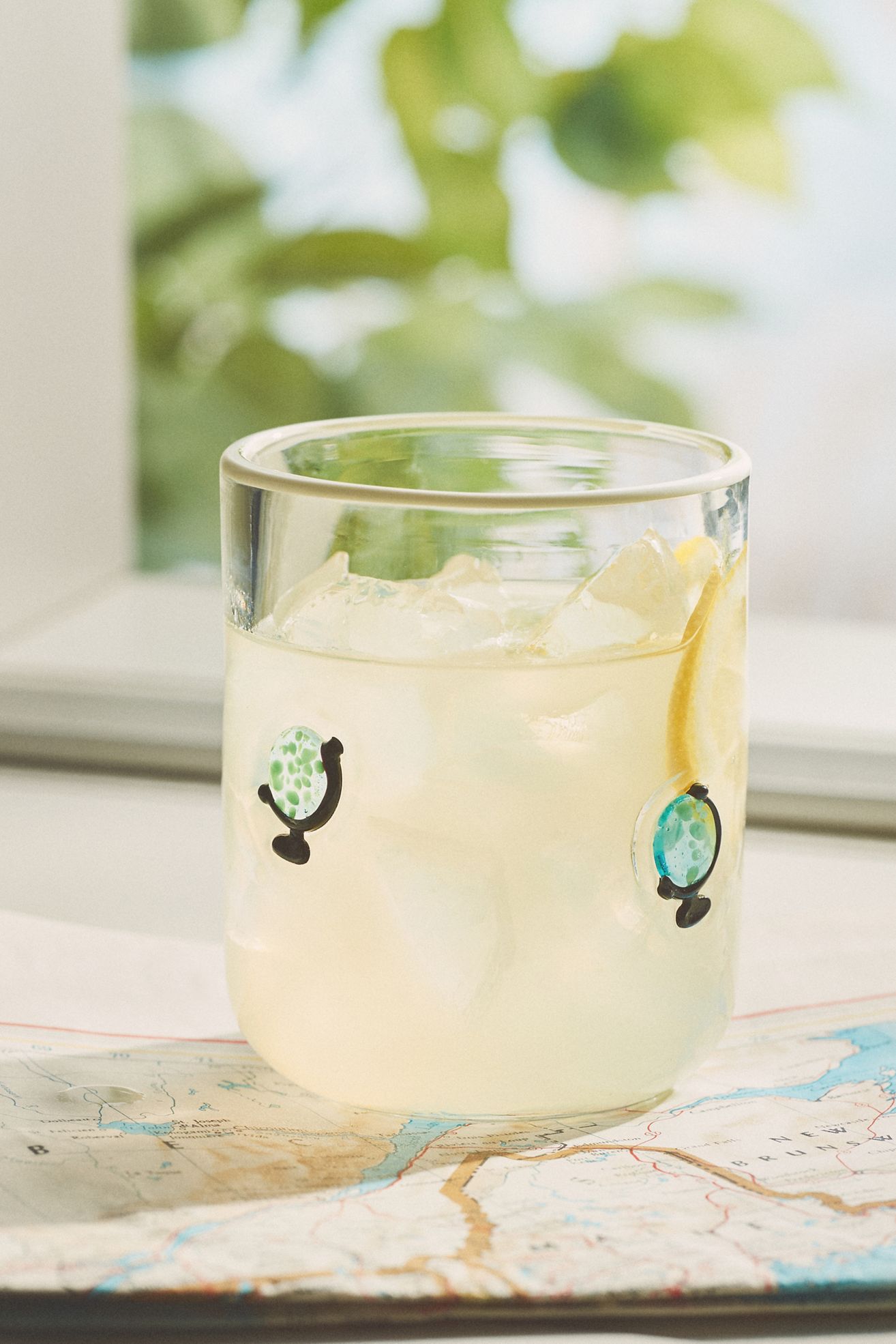 Icon Juice Glass - Globe, One Size