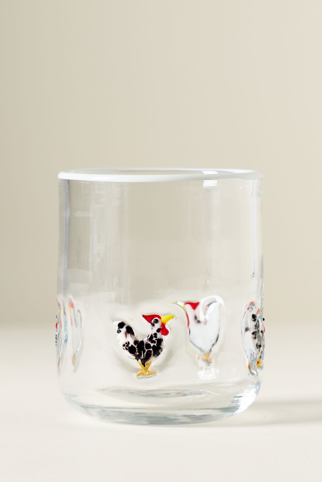Icon Juice Glass - Rooster, Standard, One Size