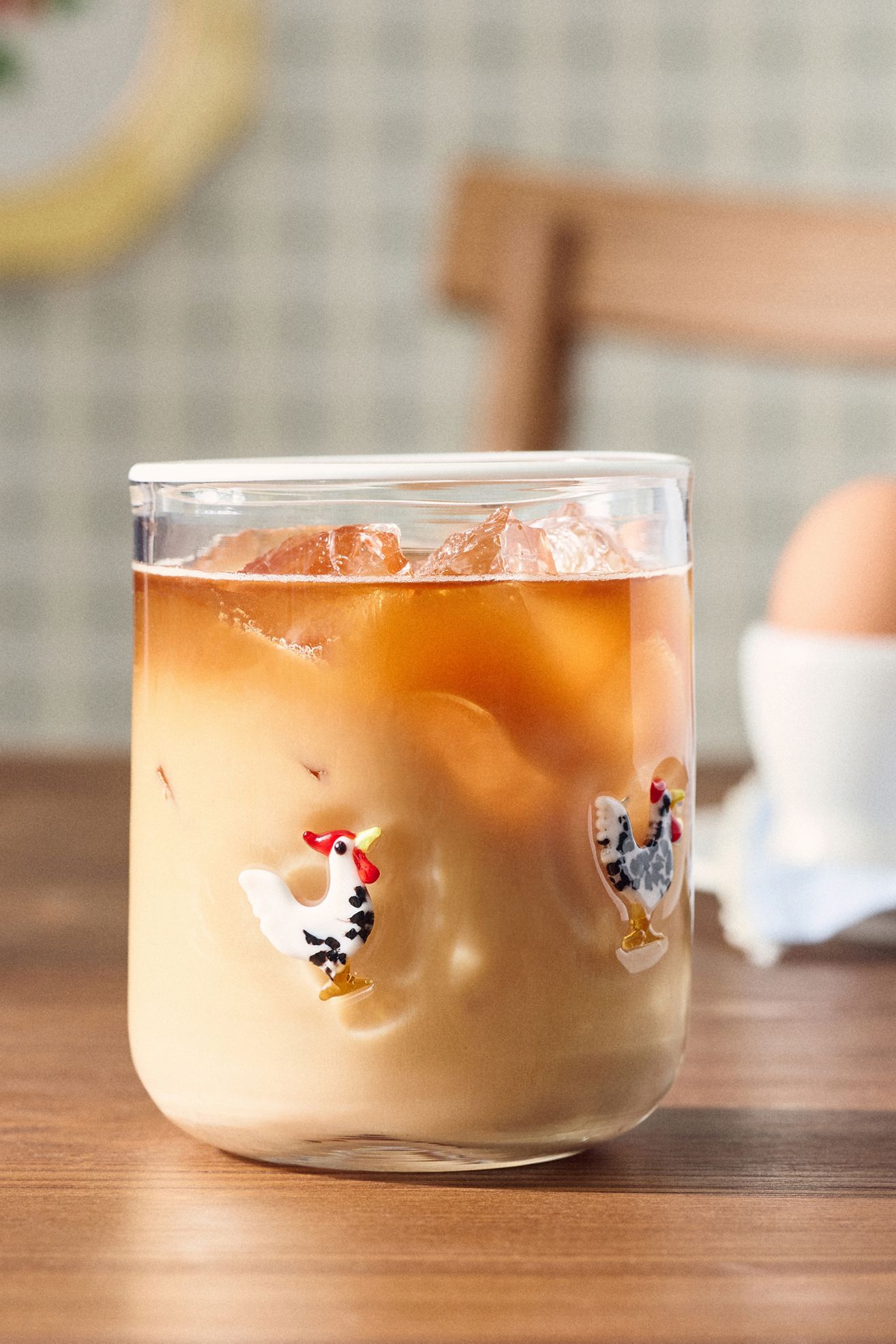 Icon Juice Glass - Rooster, Standard, One Size