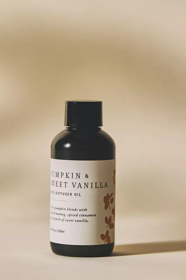 Anthropologie Floral Diffuser Oil in Pumpkin & Sweet Vanilla