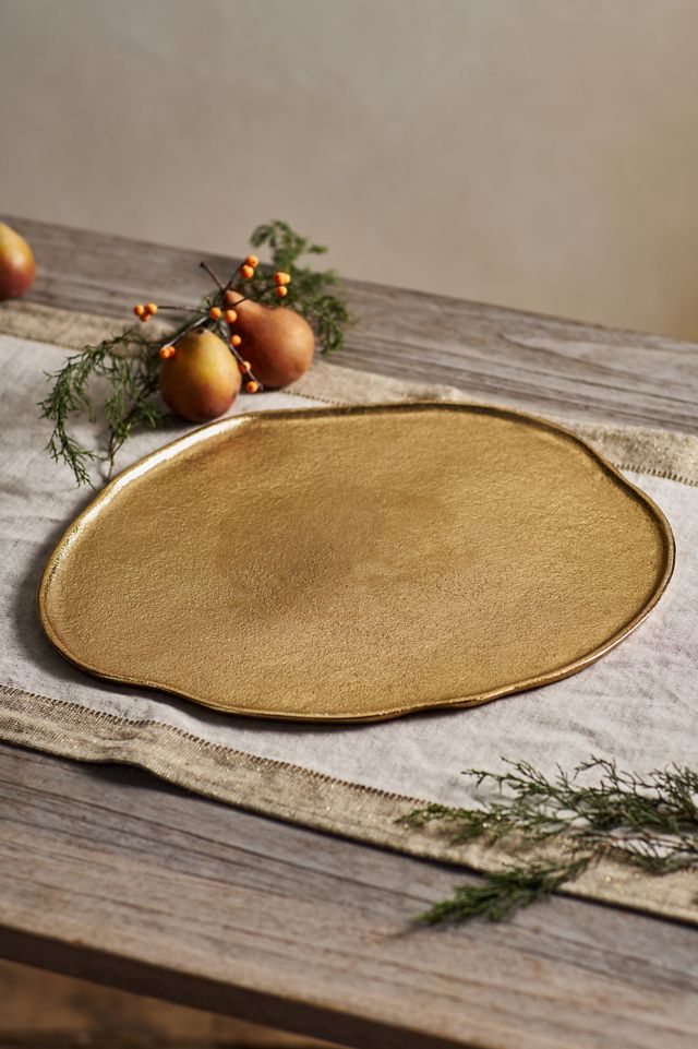 Gilded Serving Plate, Round #1