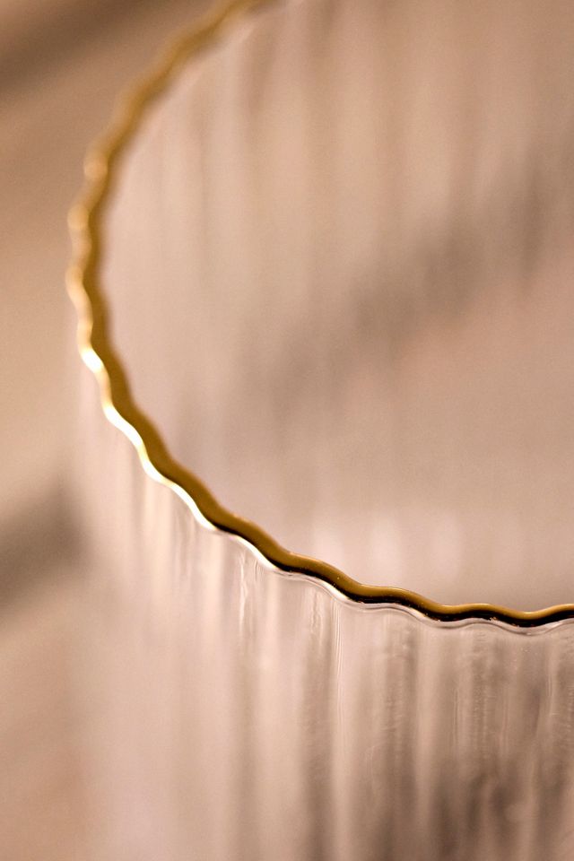 Gilded Ridge Drinking Glass #4