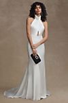 Jenny by Jenny Yoo Nicola Cutout Halter Fit & Flare Wedding Gown 