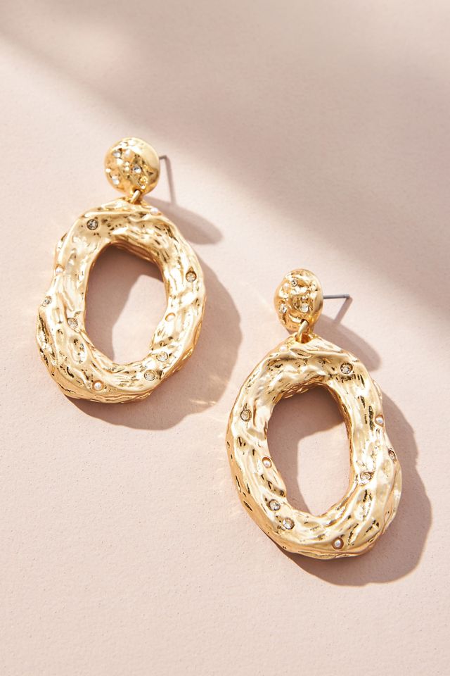 Gem Studded Drop Earrings Anthropologie