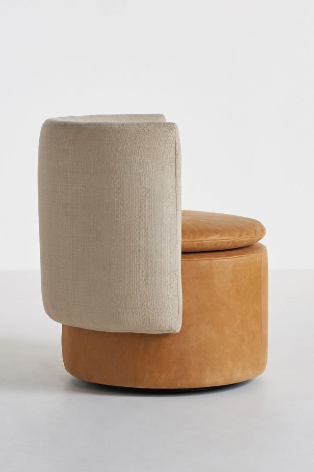 Jordana Leather Swivel Chair #3