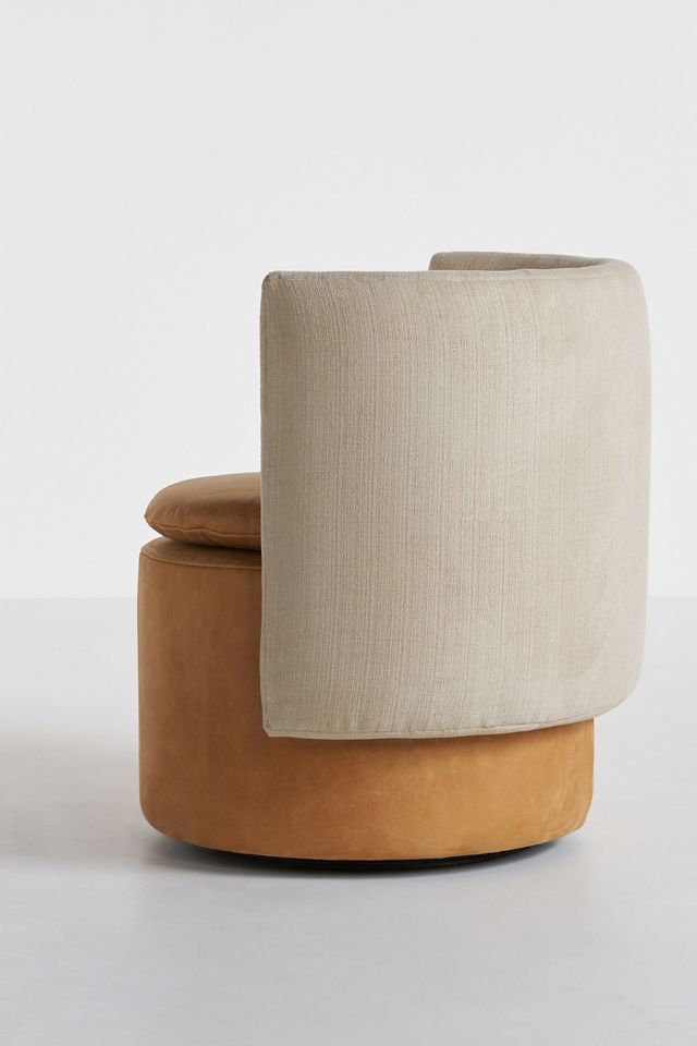 Jordana Leather Swivel Chair #4