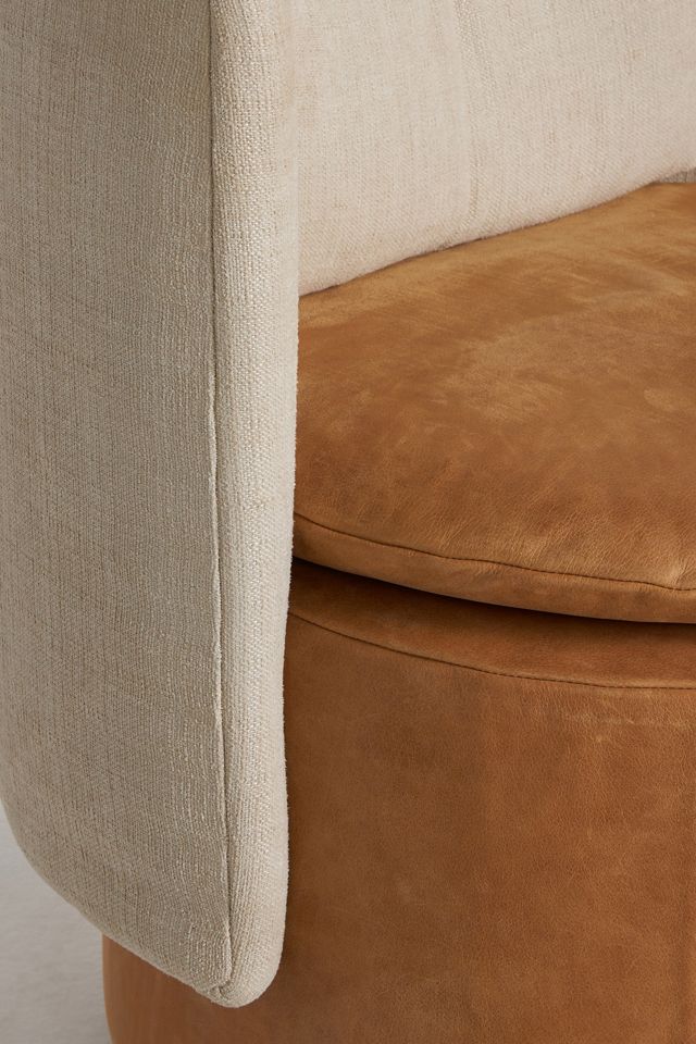 Jordana Leather Swivel Chair #5