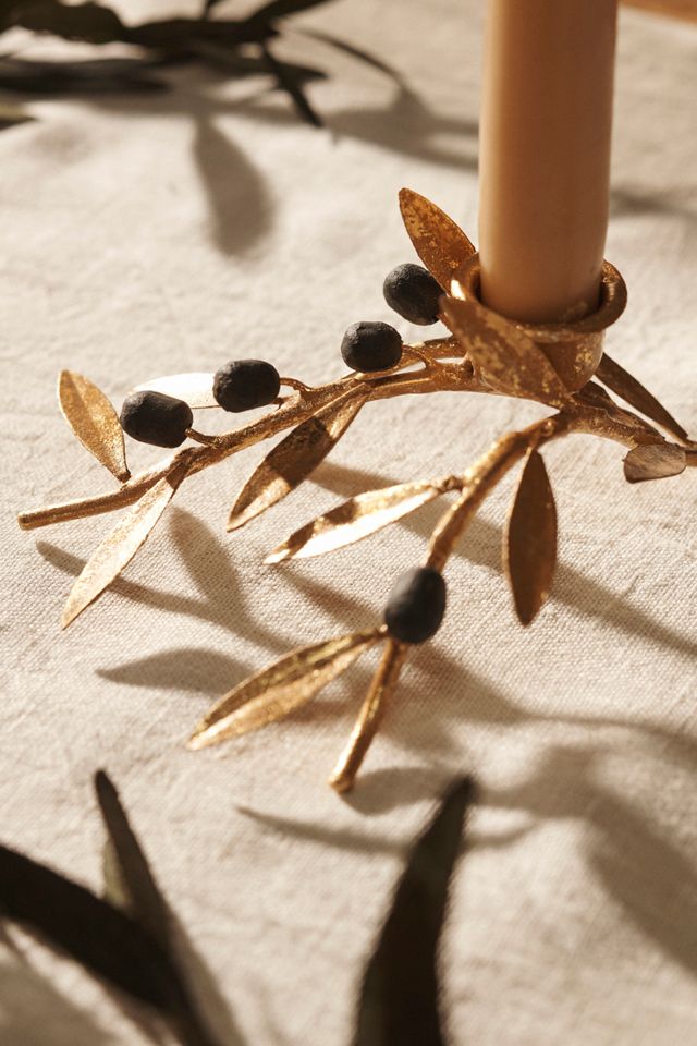 Olive Branch Taper Holders, Set of 2 #2