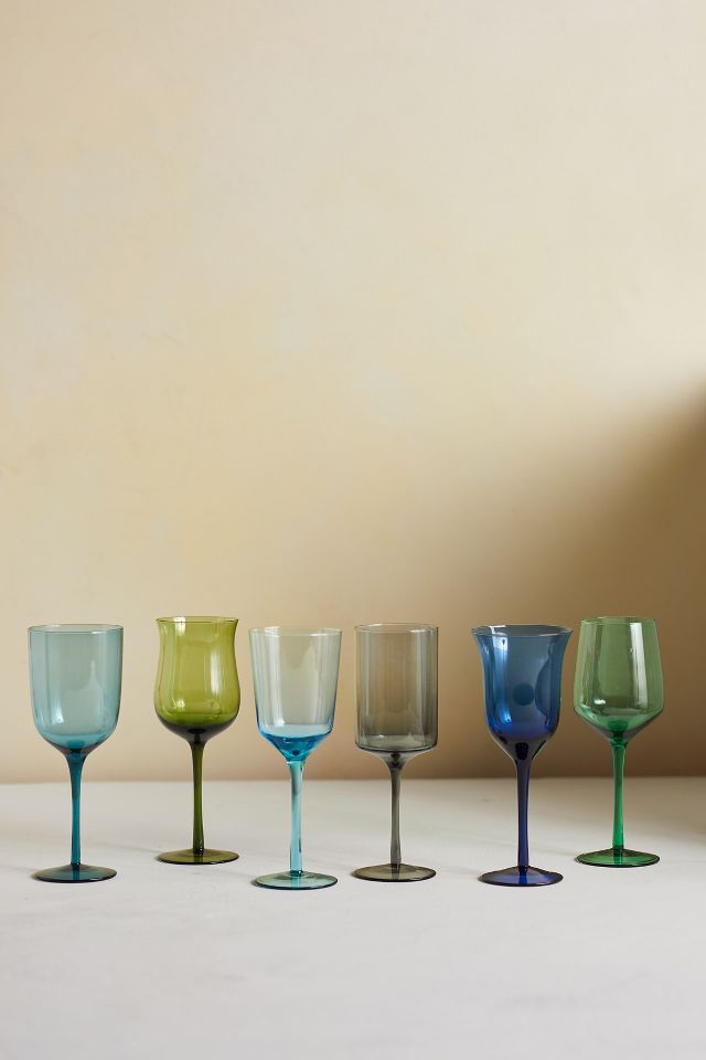 Glass deals goblet set