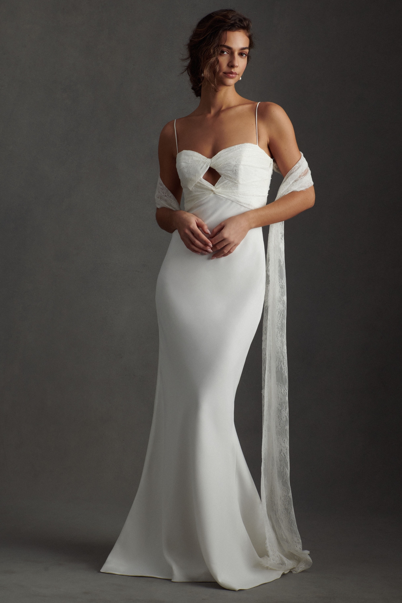 Savannah Miller Emmy Sweetheart Mermaid Wedding Gown