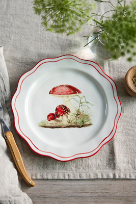 Mushroom Ceramic Plate