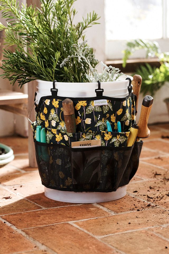 Woodland Yellow Garden Bucket Caddy by Terrain at Anthropologie