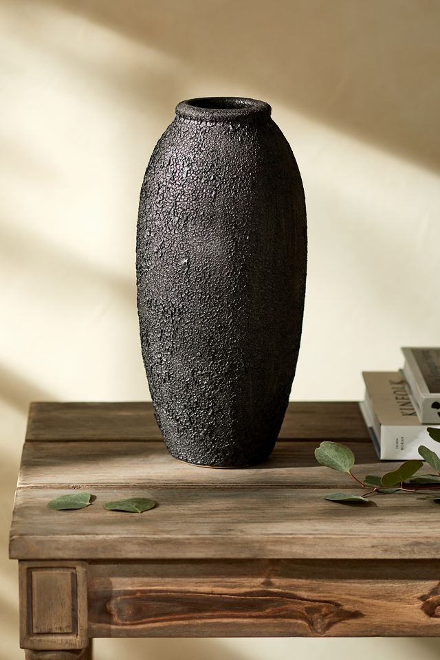 Textured Black Vase #2