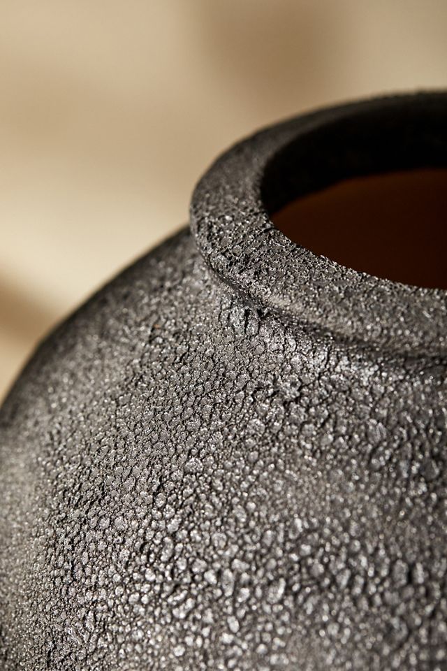 Textured Black Vase #4