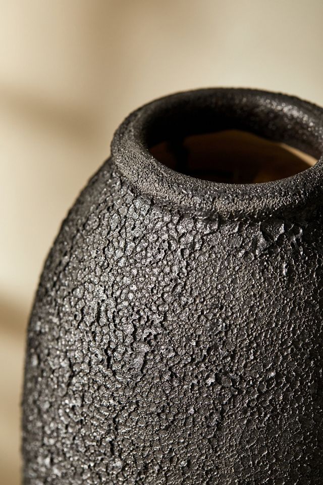 Textured Black Vase #5