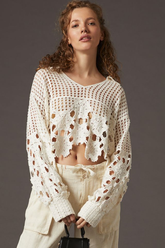 Eyelet Crochet Top | Anthropologie