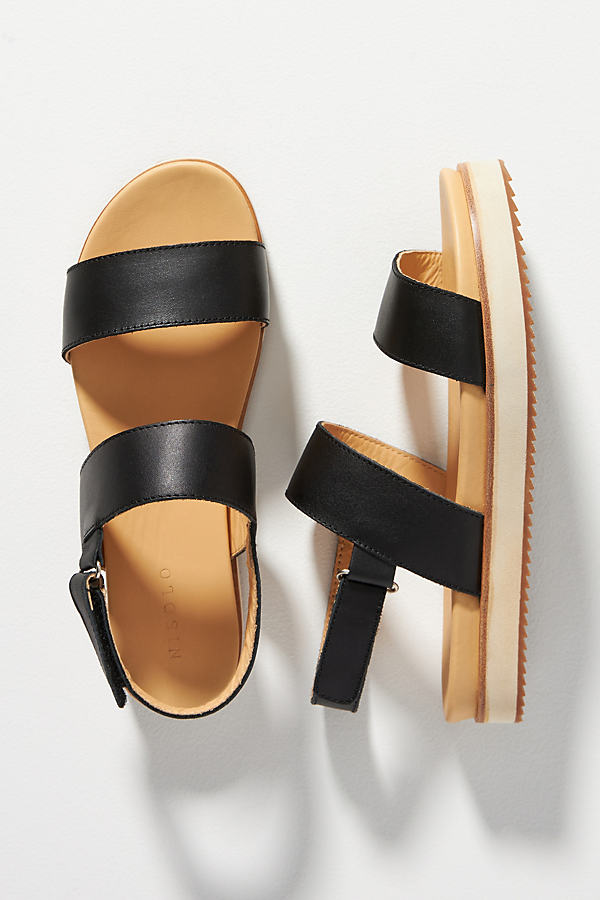Shop Nisolo Go-to Platform Sandals In Black