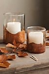 Coppery Dipped Glass Candle Holders, Set of 2 #2