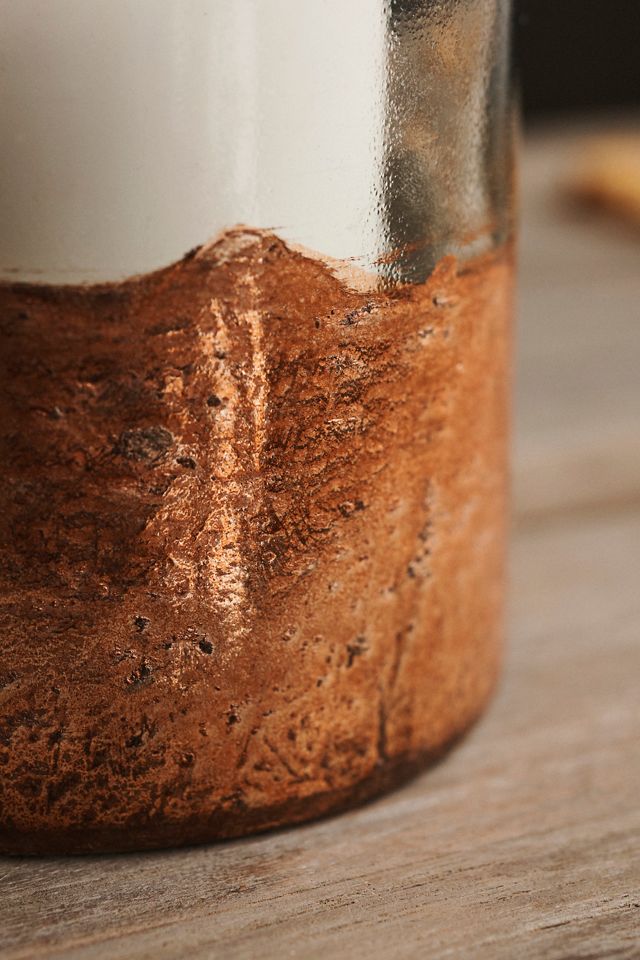 Coppery Dipped Glass Candle Holders, Set of 2 #8