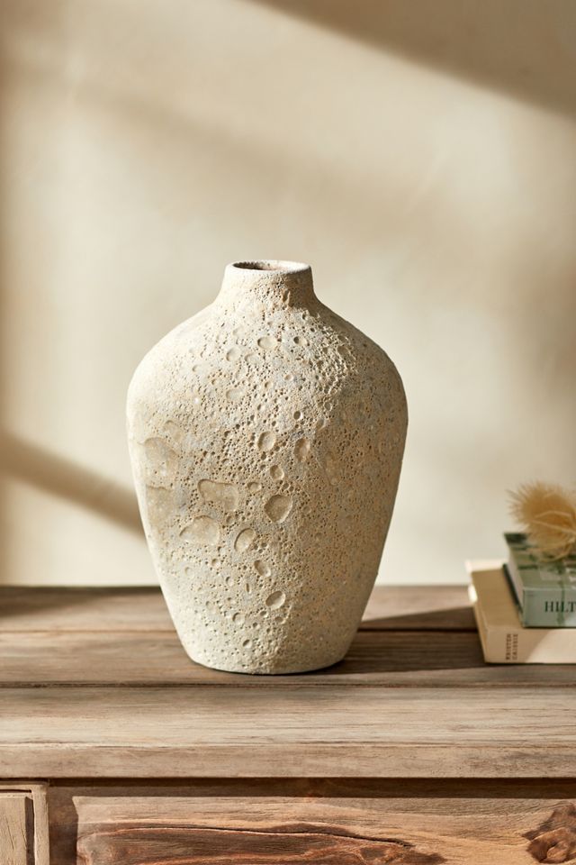 Textured Cream Vase #3