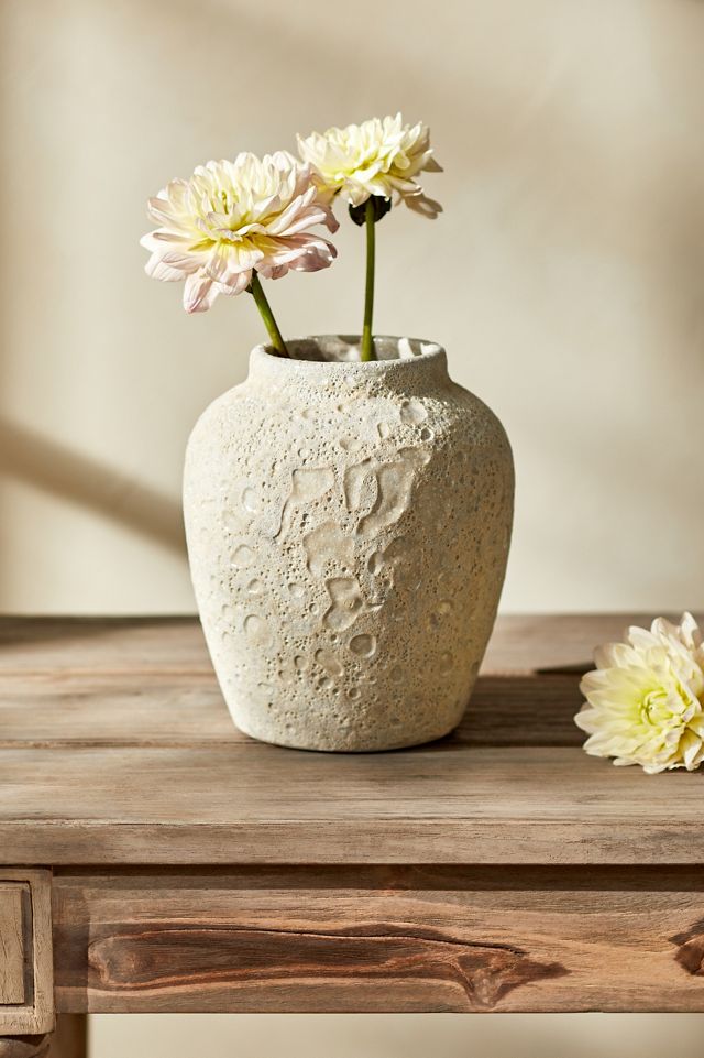 Textured Cream Vase #1