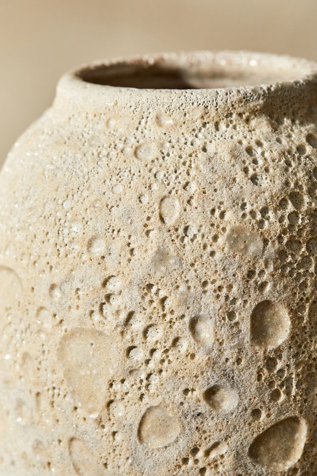 Textured Cream Vase