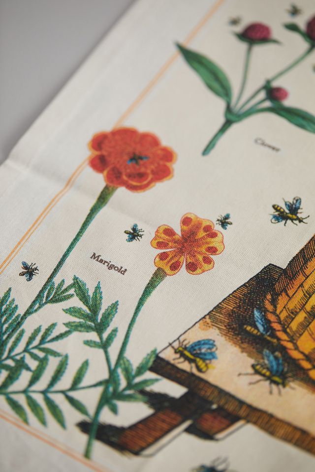 Botanical Bee Dish Towel