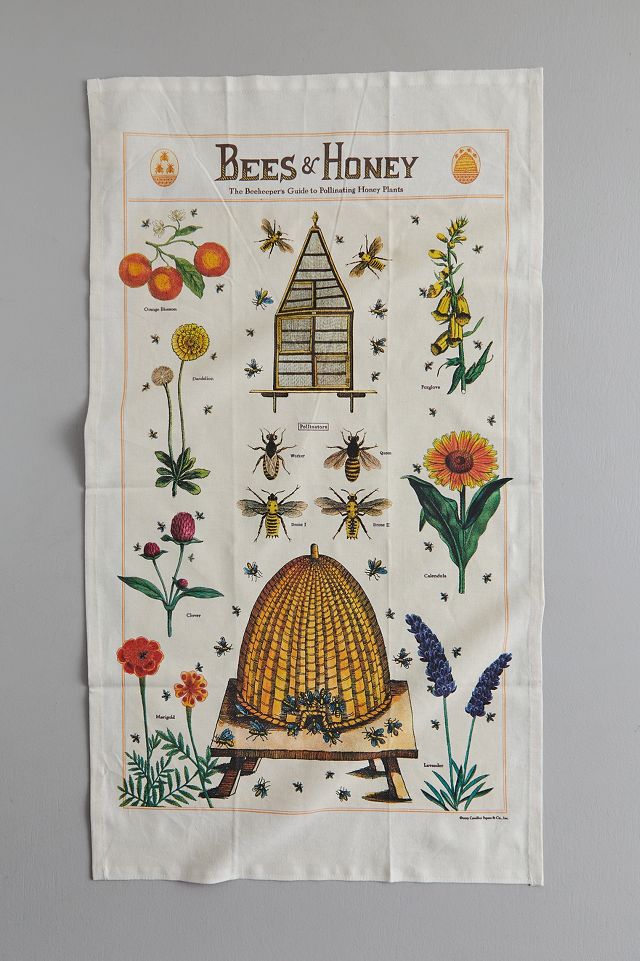 Bee Happy Kitchen Towel - Hoosier Bee Man