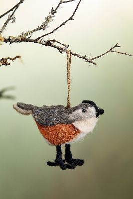 Terrain Woodland Bird Felt Ornament