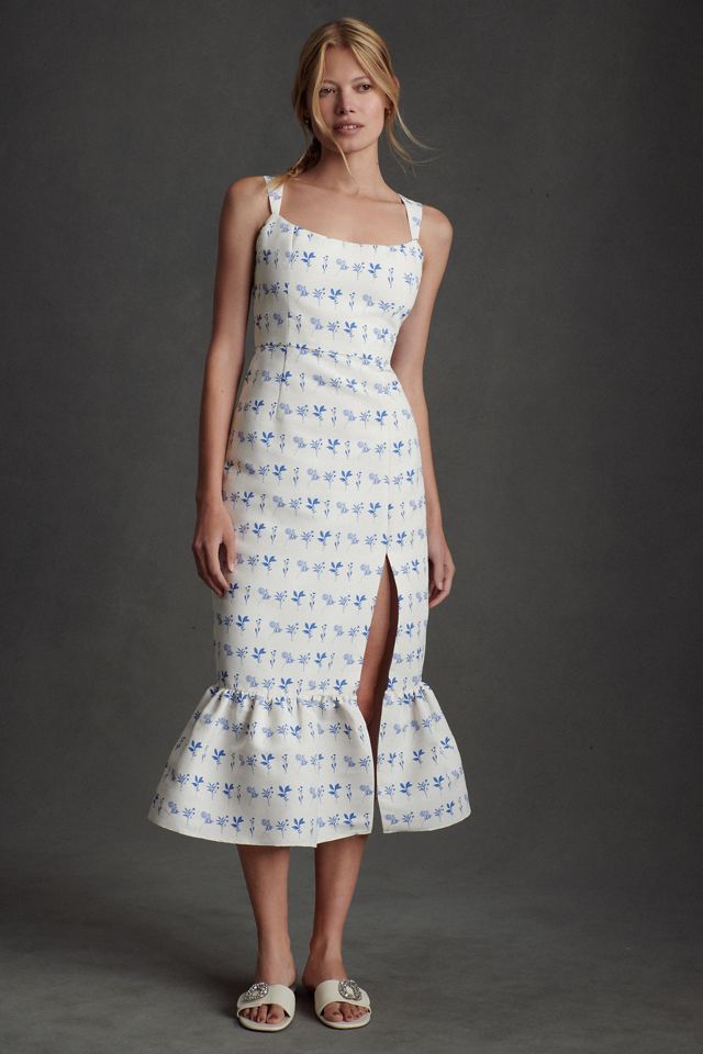 fig Ｌondon morning LINEN chinois dress fig London morning LINEN chinois dress - メルカリ