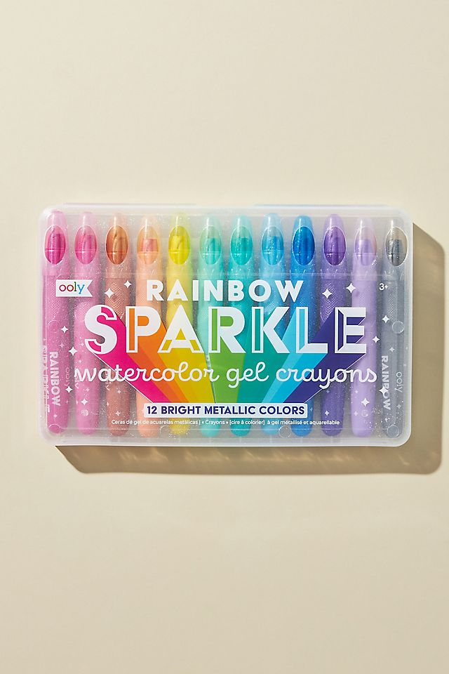 Rainbow Sparkle Gel Crayons