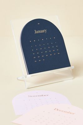 Appointed Arc Monthly Desk Calendar