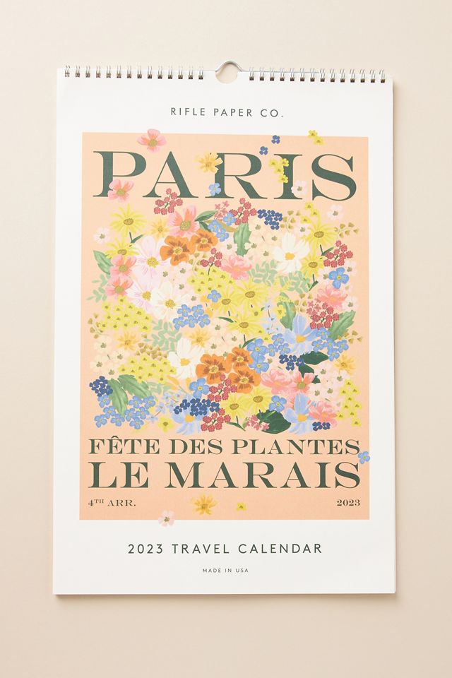 Rifle Paper Co. 2023 Fete des Plantes Wall Calendar AnthroLiving
