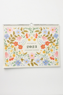 Rifle Paper Co. 2023 Appointment Wall Calendar  AnthroLiving