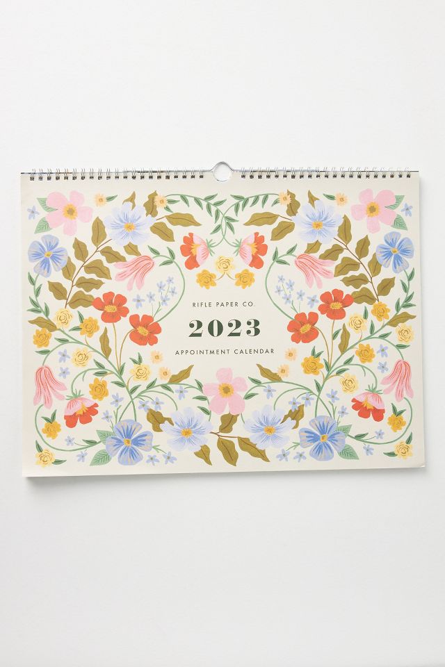 rifle-paper-co-2023-appointment-wall-calendar-anthroliving