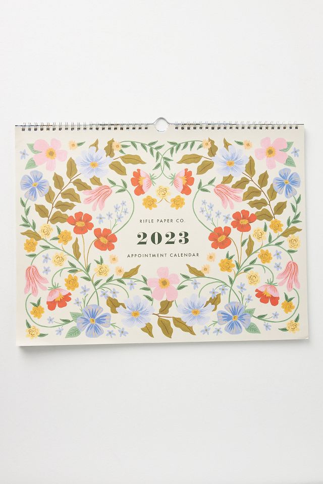 Rifle Paper Co 2023 Appointment Wall Calendar Anthroliving