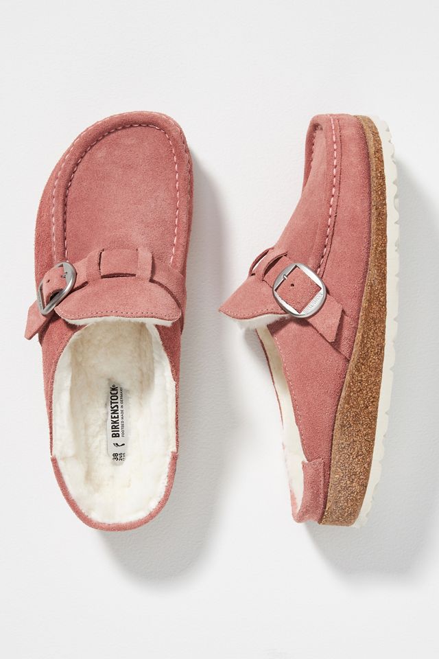shearling clogs birkenstock