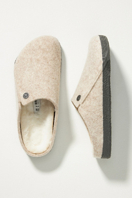 Birkenstock Zermatt Shearling Clogs In Beige